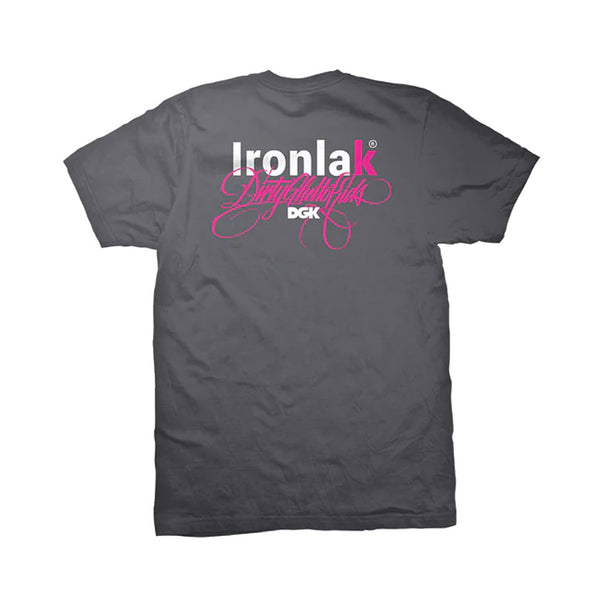 DGK x Ironlak Yard S/S Tee - Charcoal