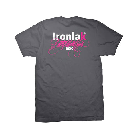 DGK x Ironlak Yard S/S Tee - Charcoal