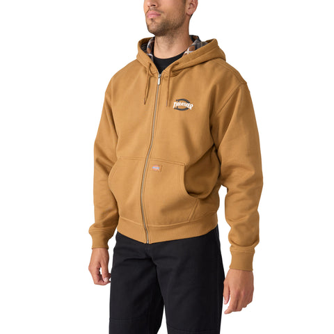 Dickies x Thrasher Zip Hoodie - Brown Duck