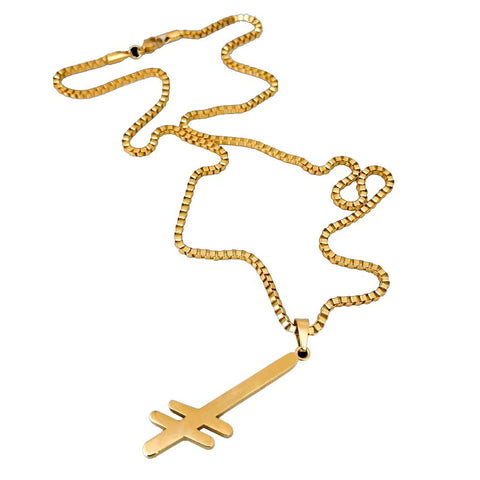 Deathwish Gang Logo Gold Necklace