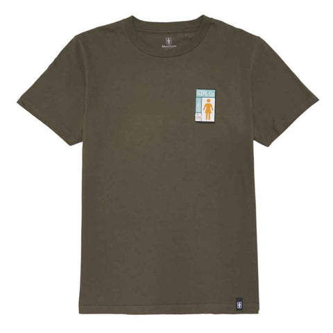 Girl Gridbox S/S Tee - Olive