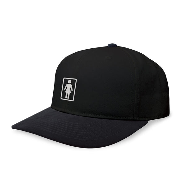 Girl Mo Classic Snapback Hat - Black