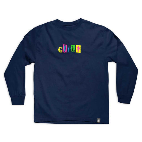 Girl Out to Lunch L/S Tee - Navy