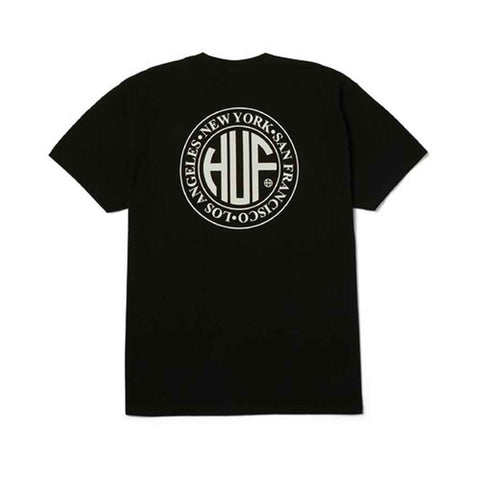 Huf Regional S/S Tee - Black/White