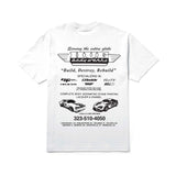 Huf x Greddy Body Works S/S Tee - White