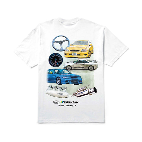 Huf x Greddy Parts S/S Tee - White