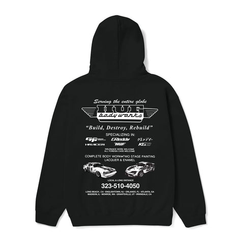 Huf x Greddy Body Works P/O Hoodie - Black