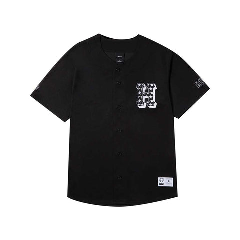 Huf H-Star Baseball Shirt - Black