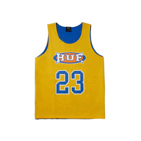 Huf Half Court Reversible Jersey - Blue/Yellow