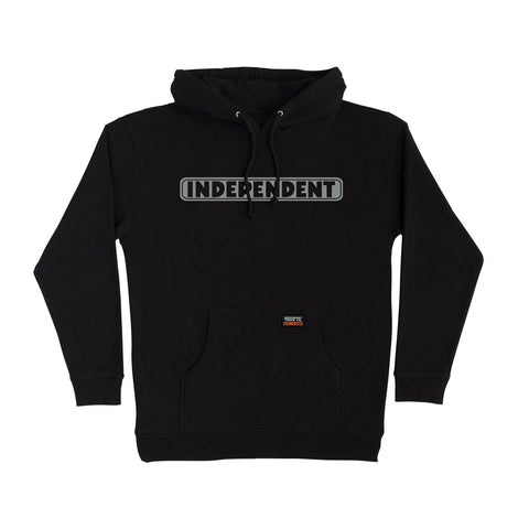 Independent Bar Logo Reflective Hoodie - Black