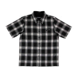 Independent Belmont S/S Flannel Top - Black/Smoke