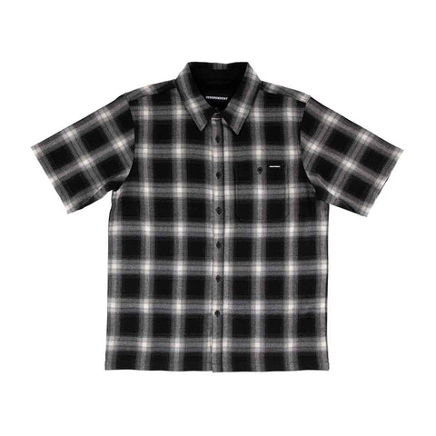 Independent Belmont S/S Flannel Top - Black/Smoke