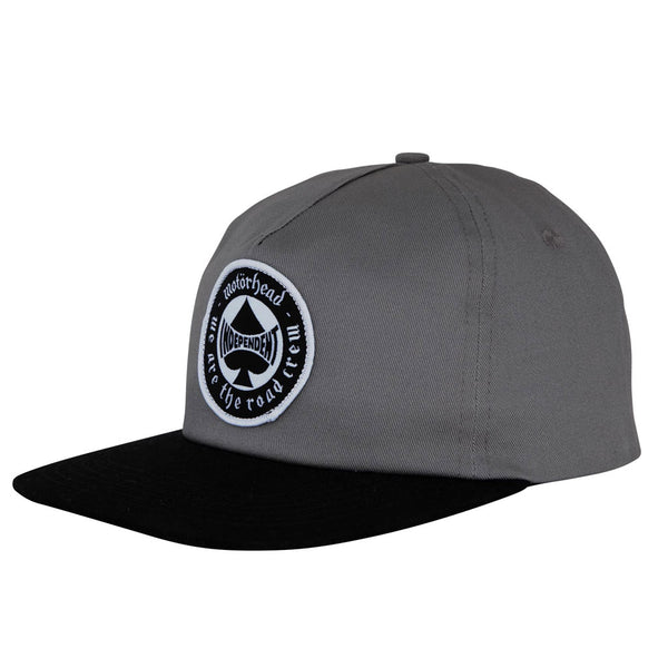 Independent Motorhead Spade Snapback - Charcoal/Black