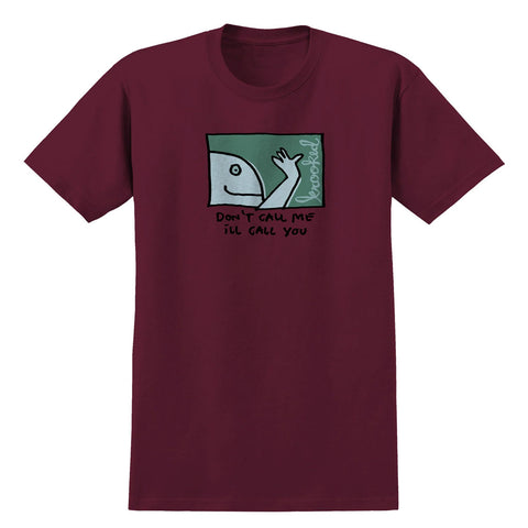 Krooked Call Me S/S Tee - Burgundy