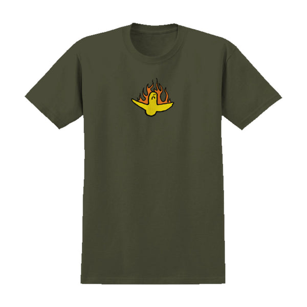 Krooked Firebird S/S Tee - Military Green