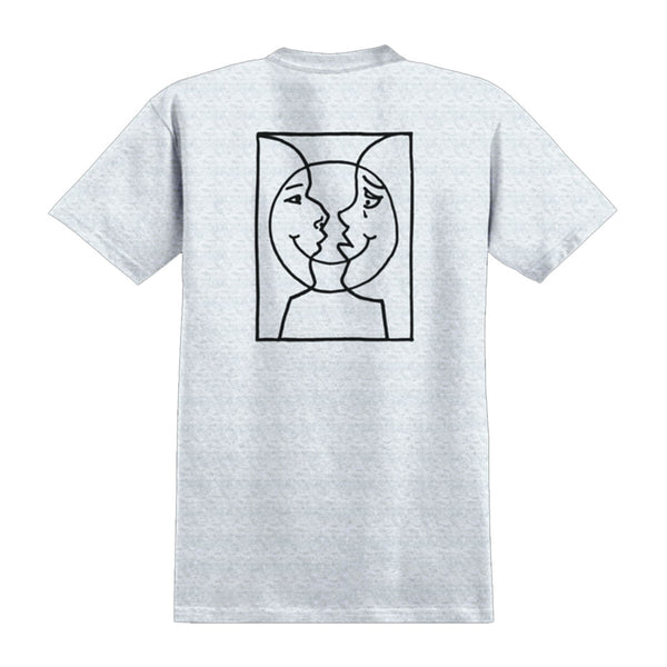 Krooked Moonsmile RW S/S Tee - Ash/Black