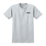 Krooked Moonsmile RW S/S Tee - Ash/Black Front