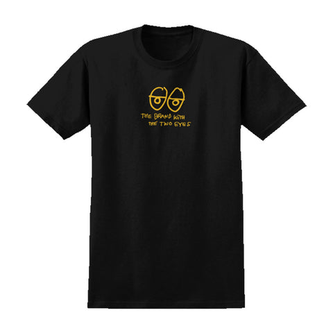 Krooked Two Eyes S/S Tee - Black/Yellow