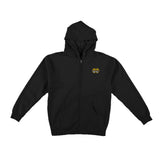 Krooked New Tricks Zip Hoodie - Black/Yellow Front