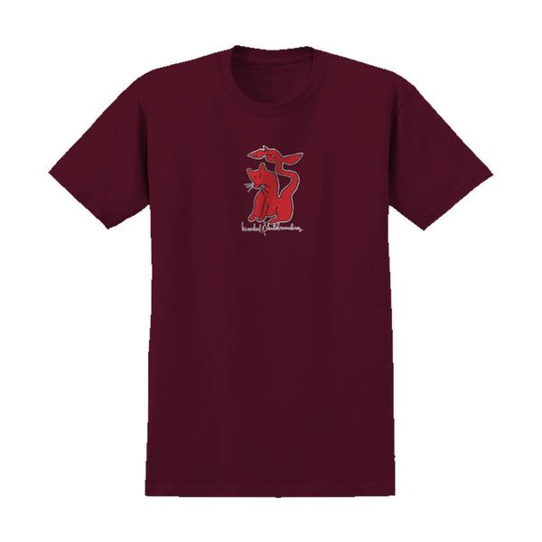 Krooked Kat Serpent S/S Tee - Burgundy