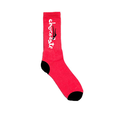 Lakai x Chocolate Lakai Chunk Logo Sock - Red