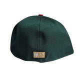 New Era 5950 LA Dodgers 40th Fitted Hat - Dark Green Scarlet Back