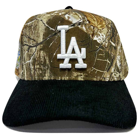 New Era LA Dodgers 940 A-Frame Snapback Hat - Real Tree/Black