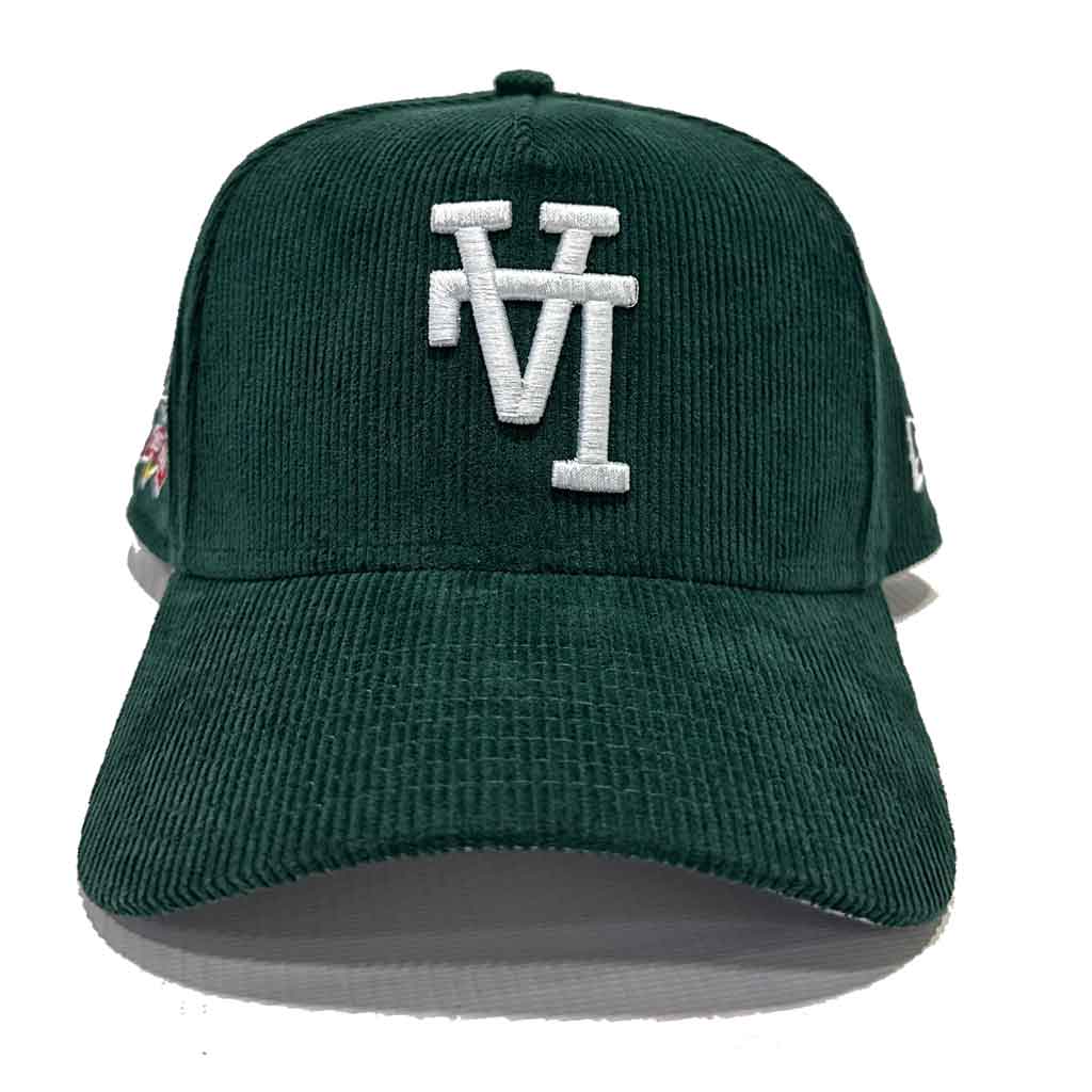 New Era LA Dodgers 940 A-Frame Upside Down Snapback Hat Green Cord