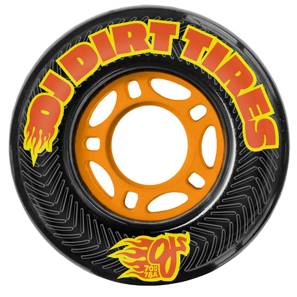 OJ 70mm Dirst Tires Thunder Juice Wheels 78a - Black