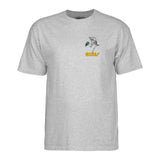 Skate One Powell Peralta Youth Skateboarding Skeleton S/S Tee - Sport Gray Front