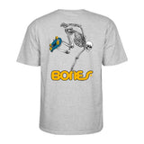 Skate One Powell Peralta Youth Skateboarding Skeleton S/S Tee - Sport Gray