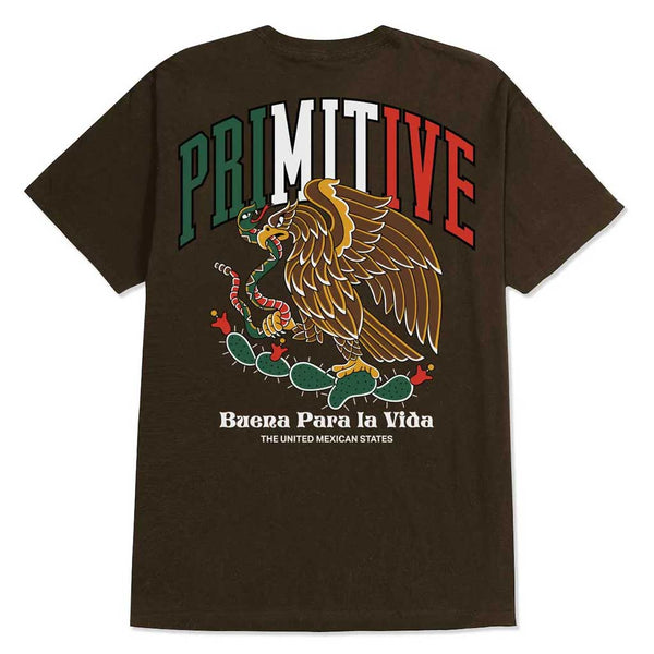 Primitive Collegiate Mexico II Tee - Brown