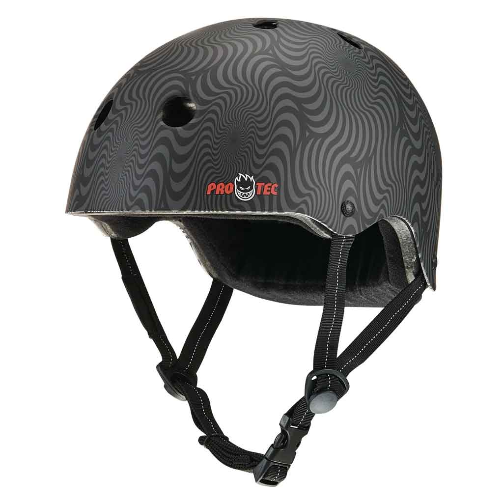 Pro Tech x Spitfire Low Pro Helmet - Black Swirl | Boarders