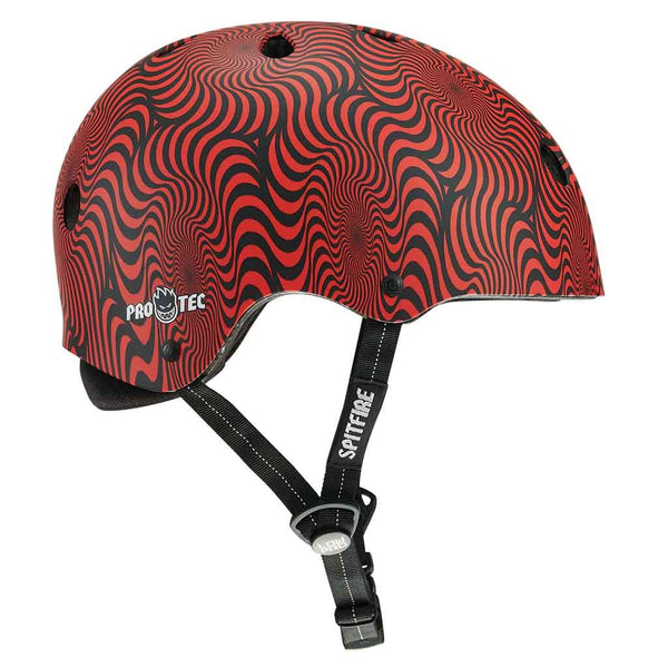 Pro Tech x Spitfire Low Pro Helmet - Red Swirl