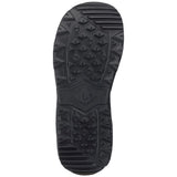 Black sole of a shoe with tread pattern on a white background