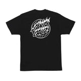 Santa Cruz Global Slame Dot Mono S/S Tee - Black Back