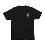 Santa Cruz Screaming Fire Oval S/S Tee - Black Front