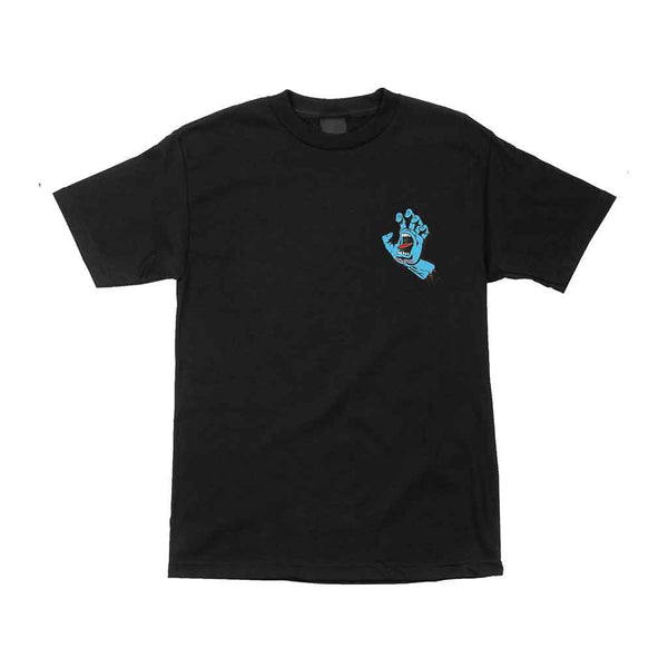 Santa Cruz Screaming Hand Tee - Black Front