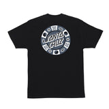 Santa Cruz Strange Check Dot S/S Tee - Black