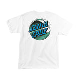 Santa Cruz Wave Dot Regular S/S Tee - White Back