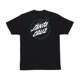Santa Cruz Wired Flame Dot Crackle S/S Tee - Black