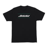 Santa Cruz Wired Flame Dot Crackle S/S Tee - Black Front