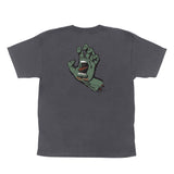 Santa Cruz Youth Screaming Hand S/S Tee - Charcoal/Moss