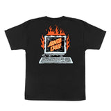 Santa Cruz Youth Self Destruct S/S Tee - Black
