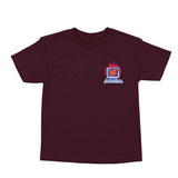 Santa Cruz Youth Self Destruct S/S Tee - Maroon Front
