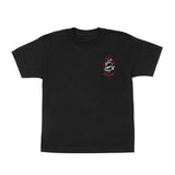 Santa Cruz Youth Ringed Screaming Flame S/S Tee - Black Front