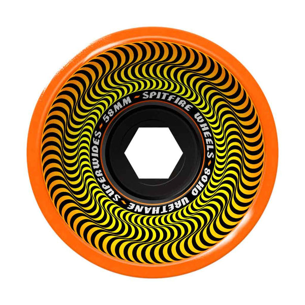 Spitfire 80HD Superwides Orange Wheel 58mm