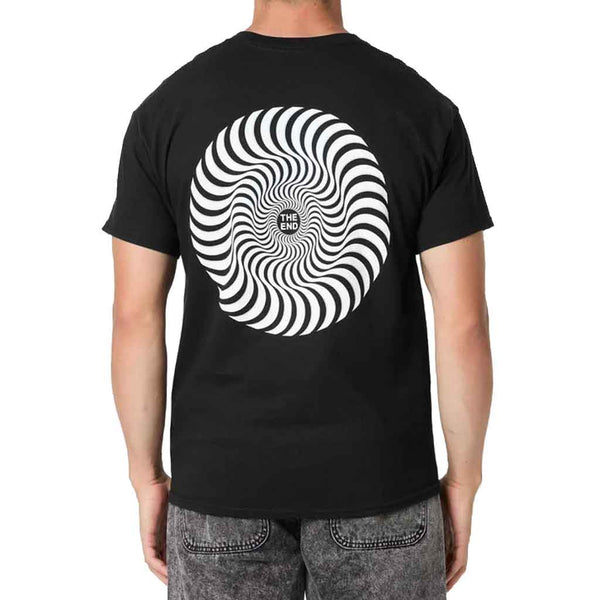 Spitfire Classic Swirl Overlay Tee - Black