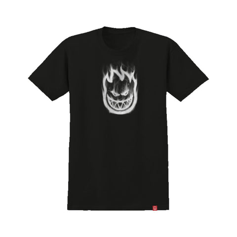 Spitfire Bighead Smoke S/S Tee - Black/White