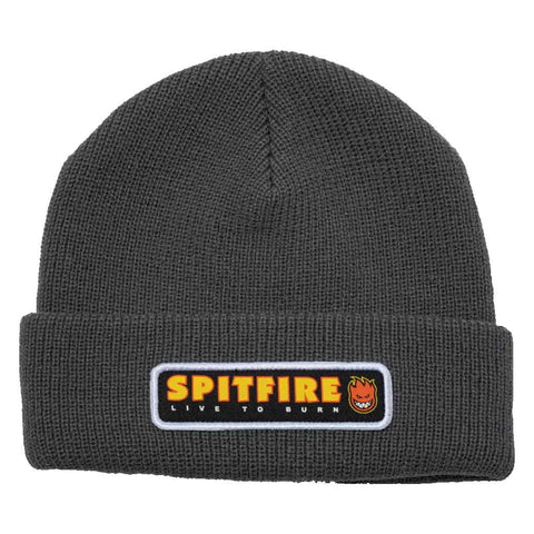 Spitfire LTB Script Patch Beanie - Charcoal